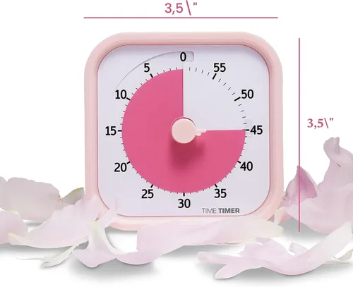 Vista 3 de TIME TIMER Home MOD - Temporizador visual de 60 minutos Edición para el hogar, herramienta de estudio de operación silenciosa para escritorio