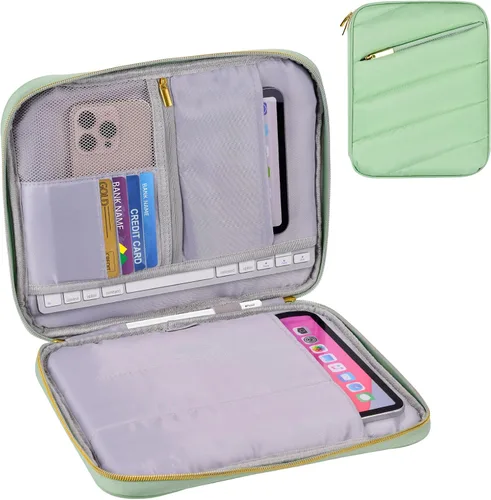 Vista 15 de Funda de transporte para iPad de 9 a 11 pulgadas, bolsa acolchada para tableta de viaje para iPad Pro de 11 pulgadas (M4), iPad 10.9