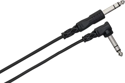 Vista 4 de Hosa CSS-105R Cable de interconexión equilibrado TRS de 1/4 pulgadas a ángulo recto TRS de 1/4 pulgadas, 5 pies