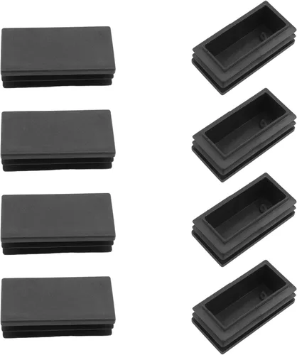Vista 6 de 12 piezas de 0.79 x 0.79 pulgadas de plástico para pies cuadrados, protector de suelo deslizante para muebles, reduce el ruido, evita arañazos