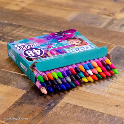 Vista 3 de Disney Frozen 48 unidades de crayones en caja Tuck