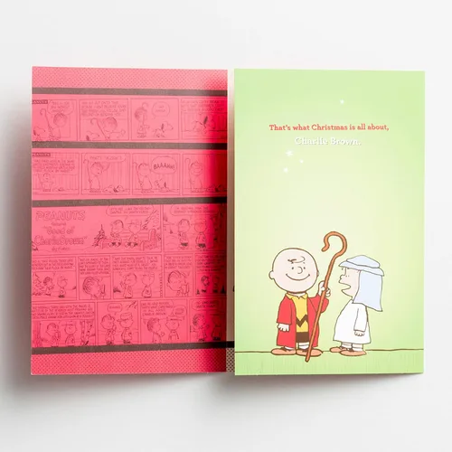 Vista 6 de DaySpring - Peanuts That's What Christmas is All About Charlie Brown - 18 tarjetas navideñas premium en caja, KJV