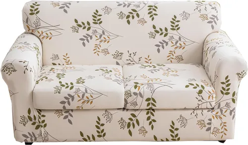 Vista 49 de CRFATOP Fundas para sillas suaves de 2 piezas para perros, fundas elásticas para sillón de 1 plaza, fundas de muebles de sofá lavables con 1 funda