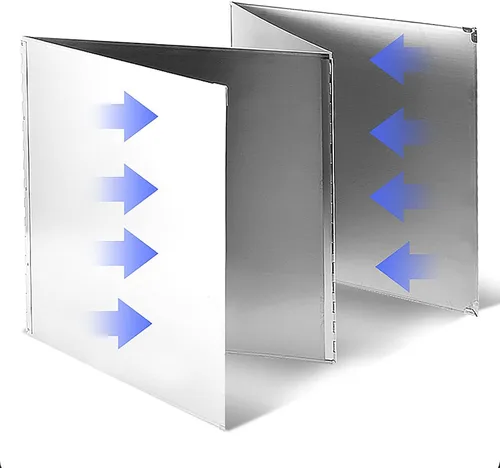 Vista 6 de Protector contra salpicaduras para cocinar alto de 3 lados para estufa y sartén, pantalla antisalpicaduras de grasa para cocina, protector de pared