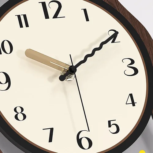 Vista 6 de Silent Wall Clock, Non Ticking Modern Round Pendulum Kitchen Clock Battery Operated for Living Room/Bedroom/Kitchen(Large)