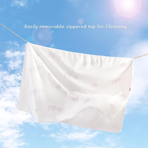 Vista 7 de Jet's Home Protector de colchón tamaño individual con cremallera, funda de colchón impermeable extraíble y ajustable de 360 grados para colchón de 9
