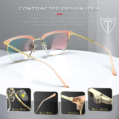 Vista 4 de ATTCL Gafas de bloqueo de luz azul unisex con marco anti rayos azules para juegos de computadora