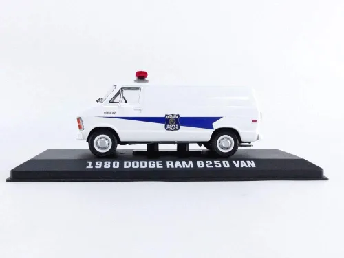 Vista 2 de Greenlight 86599 1980 Dodge Ram B250 Van - Policía Estatal de Indiana Escala 1:43
