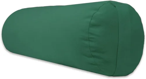 Vista 7 de YogaAccessories - Cojín redondo de algodón para yoga Negro