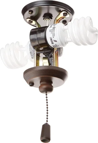 Vista 2 de Aspen Creative 21327-08-1 - Lámpara de ventilador de techo ZE-310D/ZE-357.6 ft con interruptor de cadena de níquel, soporte de lámpara E27