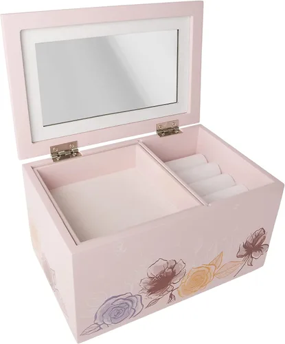 Vista 6 de Disney Princess Expect Magical Things - Joyero organizador rosa con licencia