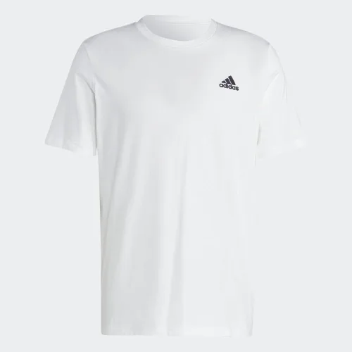 Vista 5 de adidas Camiseta Essentials con logotipo pequeño bordado para hombre
