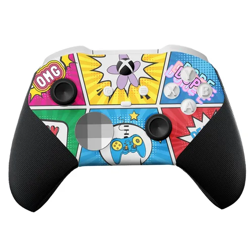 Vista 17 de Retro Comic Customised Wireless Controller for Elite by BCB. Original Elite Series 2 Controller Compatible with Xbox One / Series X & S. Customized
