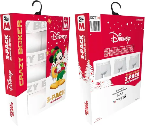 Vista 9 de CRAZYBOXER Disney - Calzoncillos tipo bóxer para hombre paquete de 3
