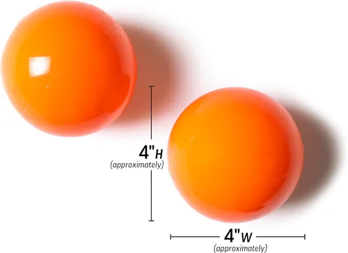 Vista 2 de Yoga Massage Ball Smooth Ball – 4 inches Adjustable Firmness Massage Roller Method Balls for Back, Neck & Floor Therapy – Gentle Deep Muscle Relief