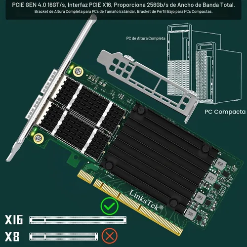 Vista 7 de CX516A Dual 100Gb/s QSFP28 Adaptador Ethernet RDMA inteligente para servidores Web 2.0, nube y almacenamiento, Mellanox ConnectX-5 EX MT28808A0