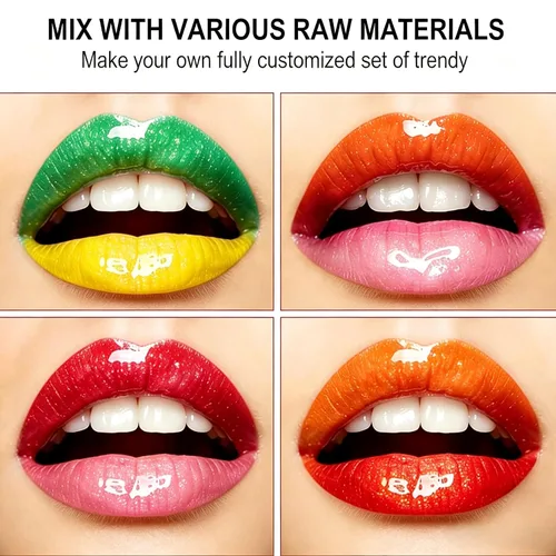 Vista 4 de Base de brillo de labios de 2 x 3.4 fl oz, gel antiadherente Transparente 2 paquetes x 3.4 fl oz