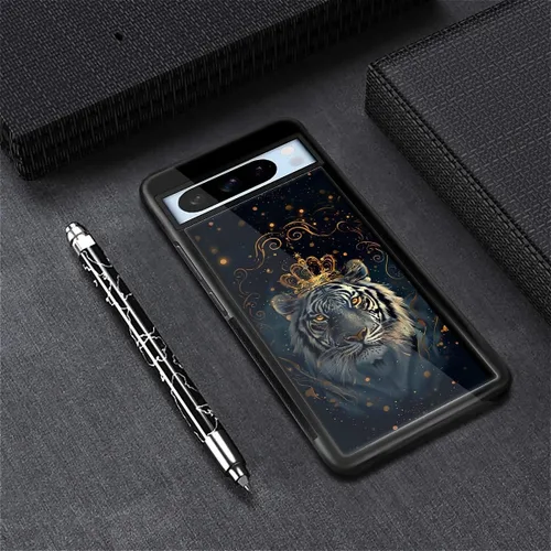 Vista 189 de Compatible con Google Pixel 4A 5G Mobile Case Creative Acrylic Panel trasero Silicona Protección Grip especialmente diseñado para Google Pixel 4A 5G
