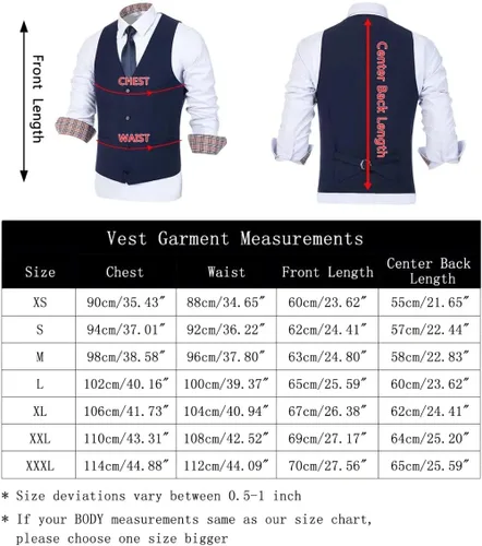 Vista 2 de Chaleco de traje para hombre, chaleco de negocios, chaleco de vestir formal para hombres con 4 botones de ajuste delgado