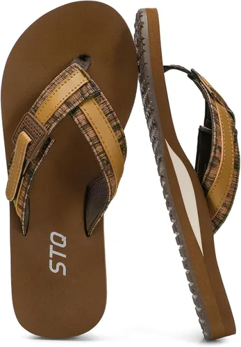 Vista 11 de STQ Sandalias ortopédicas para mujer, sandalias de playa ajustables con soporte de arco para aliviar la fascitis plantar