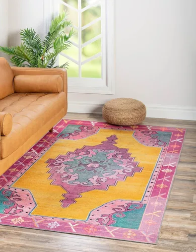 Vista 25 de Unique Loom Timeless Collection - Alfombra de área - Thomas (2' x 3' 1" ovalada, negro y blanco/gris)