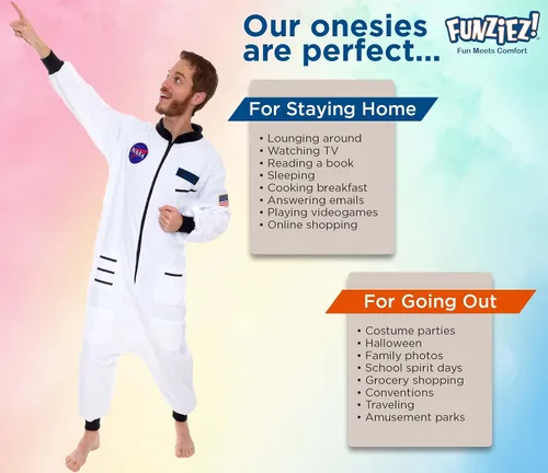 Vista 5 de Silver Lilly Disfraz de astronauta de una pieza para adultos, disfraz de cosplay, plateado