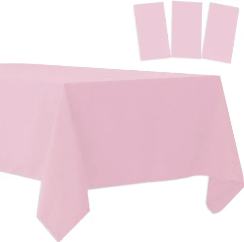 Vista 5 de Paquete de 3 manteles de plástico de color morado oscuro, desechables, manteles de Navidad, para barbacoa, picnic, cumpleaños, fiestas de Navidad