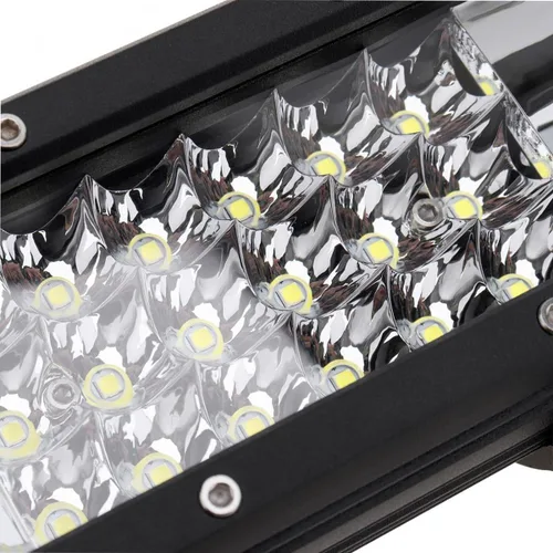 Vista 3 de AUXTINGS 2 unids 4 pulgadas 36 W triple fila 7D lente Spot LED barra de luz LED impermeable trabajo buceo luces para todoterreno Jeep ATV AWD SUV