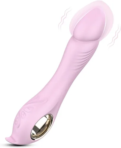 Vista 4 de Vibradores de punto G, anillo vibrador para parejas, vibrador para parejas, juguetes sexuales para mujeres y hombres (color: rosa)