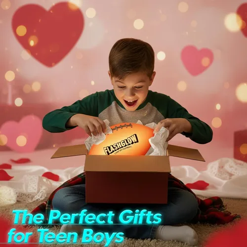 Vista 3 de Fútbol luminoso para niños: brilla en la oscuridad - Juguetes para niños adolescentes de 8 a 15 años - Ideas de regalo para cumpleaños, Navidad