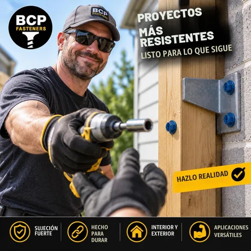 Vista 7 de BCP Fasteners Tornillos para hormigón con punta de diamante de cabeza