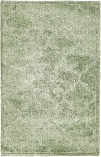 Vista 14 de Unique Loom Trellis Shag Collection - Alfombra de pasillo geométrica, moderna, marroquí, celosía, gris (2 x 7 pies)
