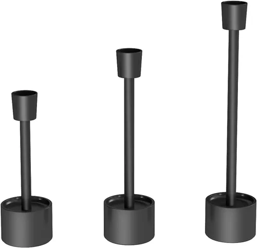 Vista 5 de YUMORE Portavelas pequeños – Soportes de acero inoxidable sólido para Halloween, centros de mesa de boda, mesa de comedor, decoración de repisa
