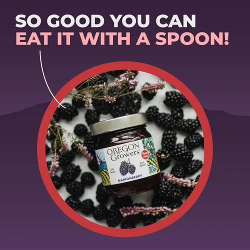 Vista 4 de Oregon Growers Marionberry Fruit Spread, 12 oz (paquete individual)