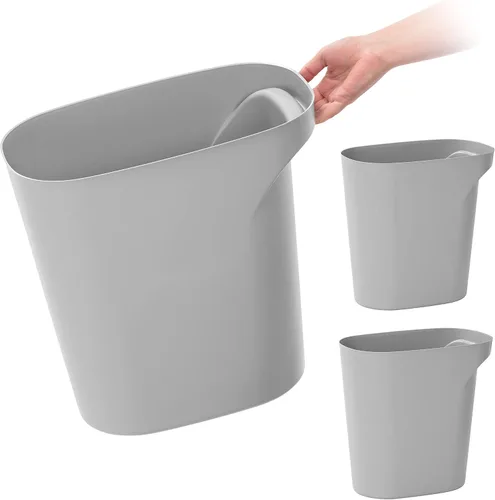 Vista 10 de IRIS USA Bote de basura pequeño Fabricado en Estados Unidos 6 galones Negro
