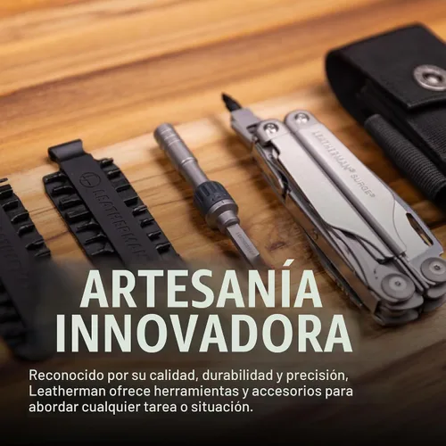 Vista 6 de LEATHERMAN, accesorio adicional para herramientas múltiples, extensor de desarmador de brocas, plateado Extiende el alcance de tornillos empotrados