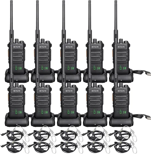 Vista 11 de Retevis RT86S Walkie Talkie profesional de largo alcance, para logística
