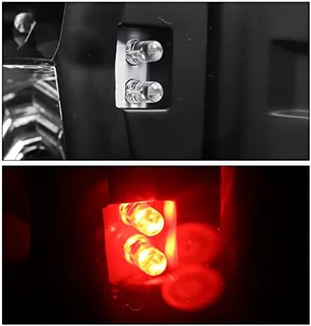 Vista 8 de Luces traseras LED de freno traseras negras compatibles con Jeep Grand Cherokee 1999-2004