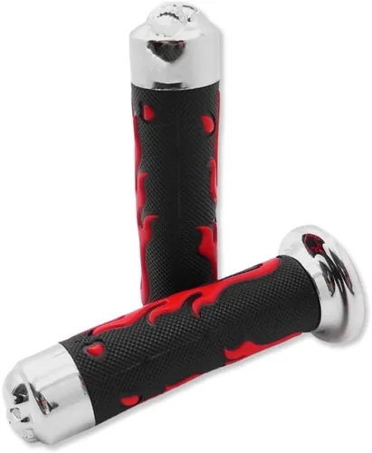 Vista 3 de XH4071 - Empuñaduras de Gel Rojo Confort 0.984 in 1" Compatible con Sportsbike Motocicleta ATV KTV CB
