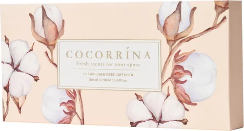Vista 6 de COCORRÍNA Juego de Difusor de Aceite con Varillas de Junco de 3 Unidades/3 Pack/ Difusor de 3.04 Fl.oz con 24 Varillas/ Vainilla Cachemir/Sandalia