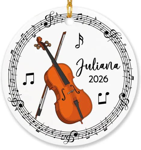 Vista 13 de Adorno de acordeón personalizado de Navidad, adorno de instrumento musical de acordeón para árbol de Navidad 2025, adorno de acordeón regalo