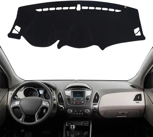 Vista 9 de Cubierta de tablero Tapete de salpicadero Compatible con Hyundai Tucson 2015-2010, 2015 IX35 (para transmisión manual izquierda), tapete