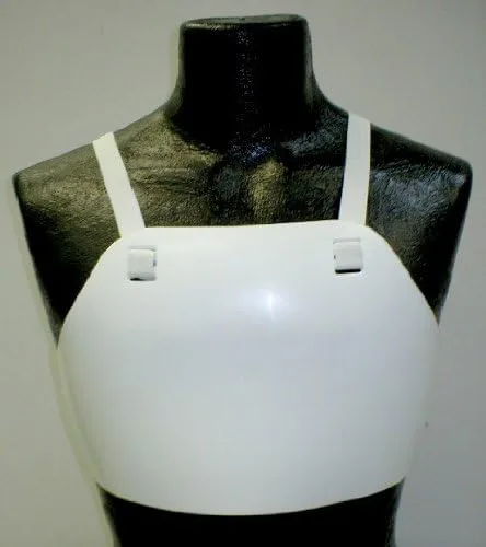 Vista 2 de Protector de pecho de plástico ajustable para esgrima y artes marciales unisex