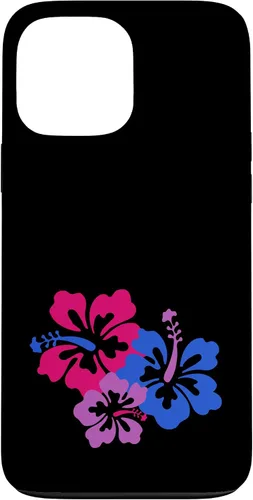 Vista 24 de Bisexual Bi Pride Sutil Hibiscus Flower Hawaii LGBT LGBTQ Funda para iPhone 16