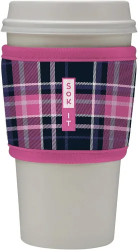 Vista 45 de Sok It HotSok Coffee & Tea - Funda de neopreno con aislamiento reutilizable (floral abstracto)