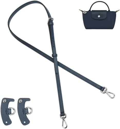 Vista 19 de Jiesinlov Correa de Hombro de Cuero para Bolso de Repuesto, Kit de Conversión Ajustable para Bandolera Compatible con Mini Bolso Antracita