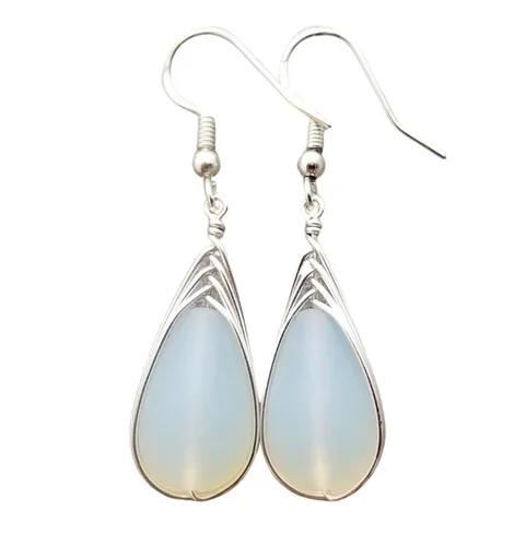 Vista 20 de Yinahawaii Handmade Sea Glass Earrings, Hawaiian Jewelry, Wire Braided Earrings Teardrop Earrings, Beach Jewelry Sea Glass Jewelry For Women Cobalt