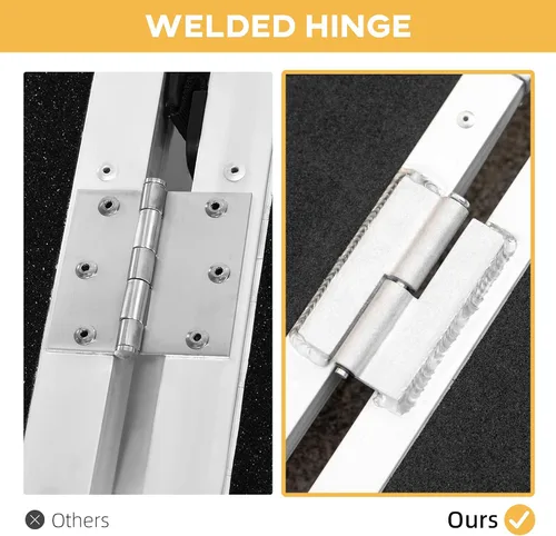 Vista 6 de HOMCOM Rampa plegable para silla de ruedas de aluminio texturizado, rampa de umbral portátil de 2 pies, para puertas, hogar, escalones, escaleras