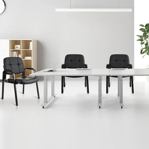 Vista 8 de CLATINA Silla de recepción de invitados, sillas de sala de conferencias, sillas de sala de espera con brazos acolchados, silla de escritorio sin