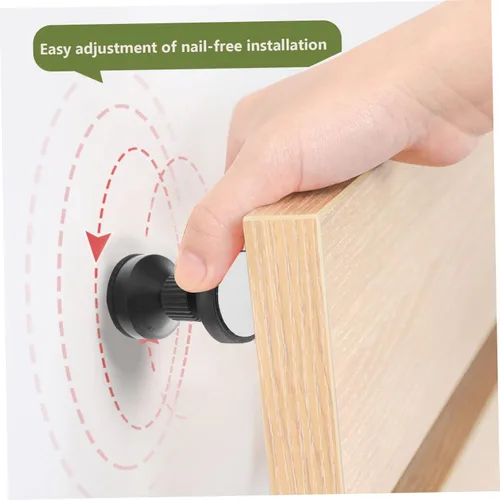 Vista 5 de 4 tapones de cama ajustables para cabecero de cama, soporte para estabilizar marcos de cama, evita que se agite y chirridos, fácil de instalar